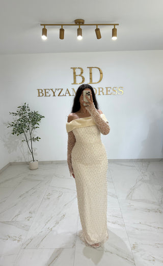 Seher dress beige