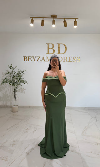 Amira dress khaki
