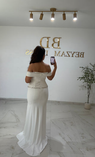 Amira dress white