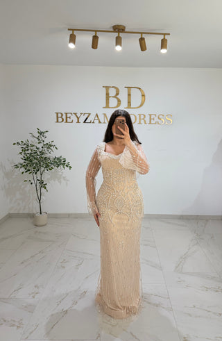 Elisa dress beige