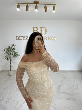 Merla dress Creme/beige