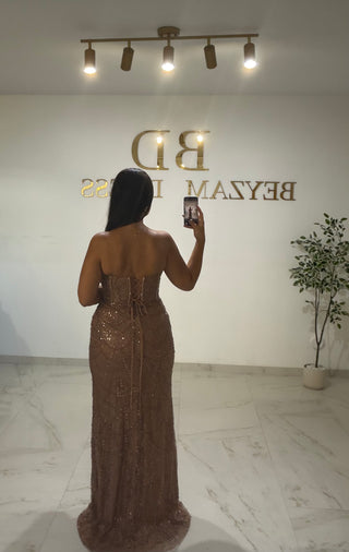 Sayra dress brown