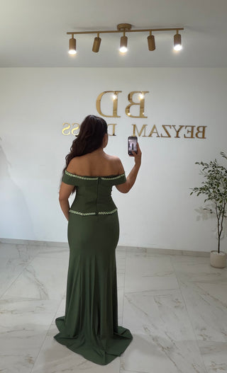 Amira dress khaki