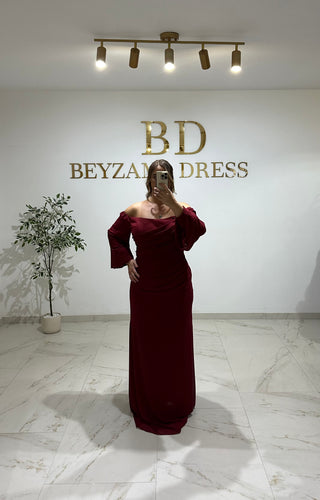 Sadem dress bordo PLUS SIZES
