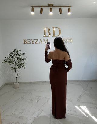 Sanem dress Brown