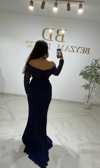 Betül dress darkblue