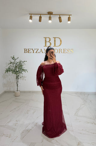 Derya dress bordo