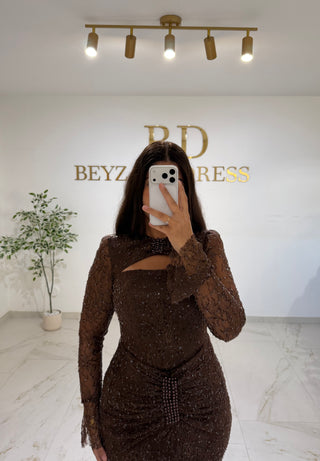 Suna dress brown