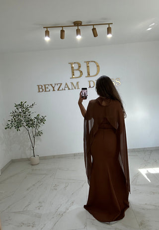 Elenya dress Brown
