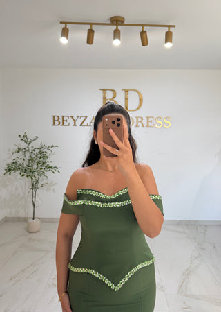 Amira dress khaki