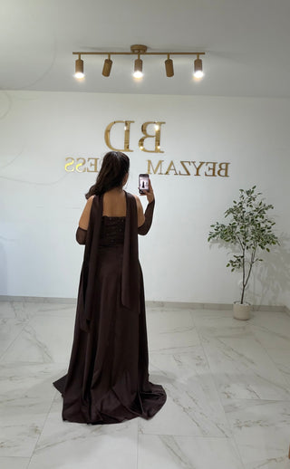 İnci dress Brown