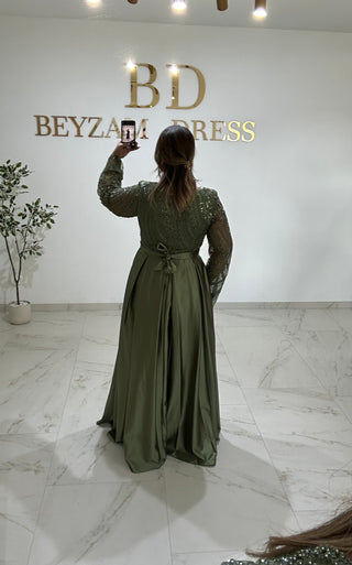 Havin dress Khaki PLUS SIZES