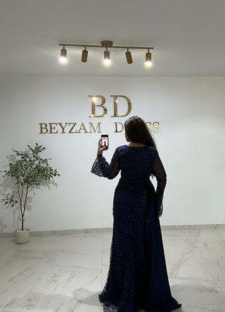 Hande dress darkblue