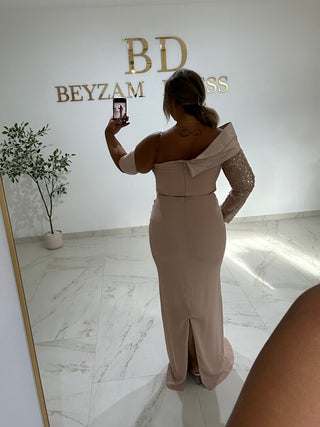 Gökce Dress beige Plus Sizes