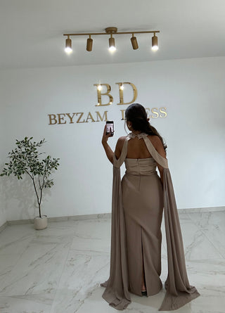 Naida Dress taupe