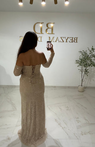 Imalya dress beige