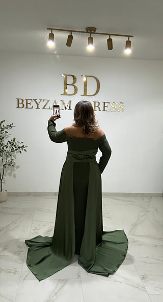 Asil dress Khaki PLUS SIZES