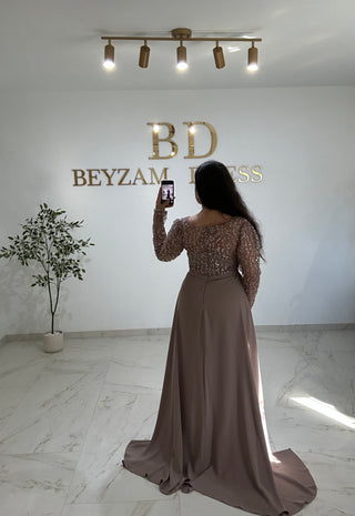 Yeliz dress taupe
