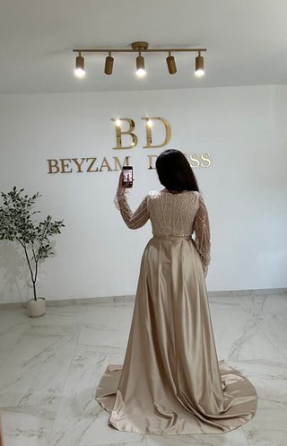 Yelda dress beige