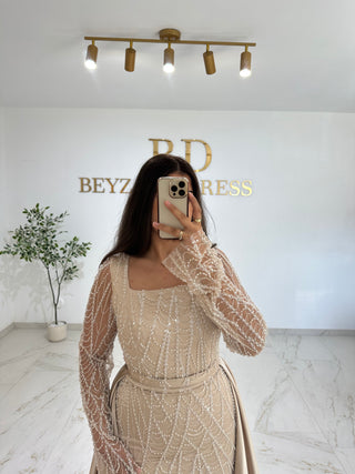 Yelda dress beige