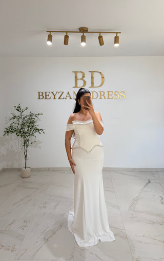 Sanem dress white – BEYZAM DRESS Sanem dress white – BEYZAM DRESS