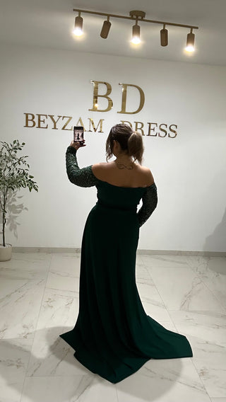 Elmina Dress Green PLUS SIZES