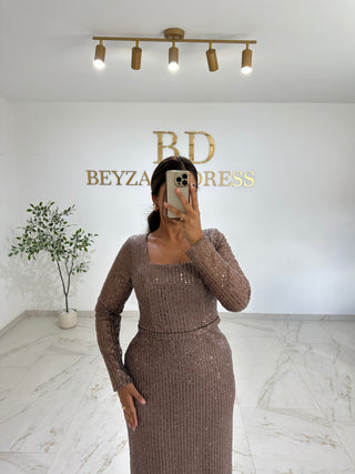 Havin dress taupe