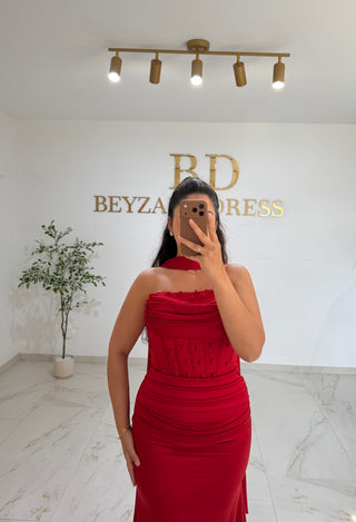 Ela dress red