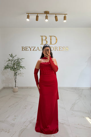 Ela dress red