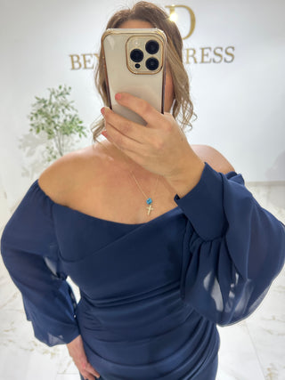 Sadem dress darkblue PLUS SIZES