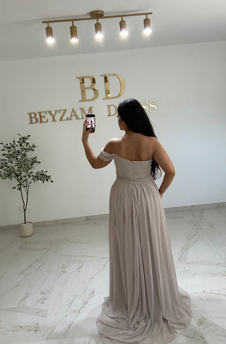 Leyla dress beige