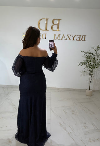 Derya dress darkblue