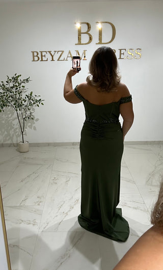 Defne dress Khaki PLUS SIZES