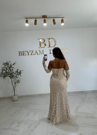 Seren dress beige