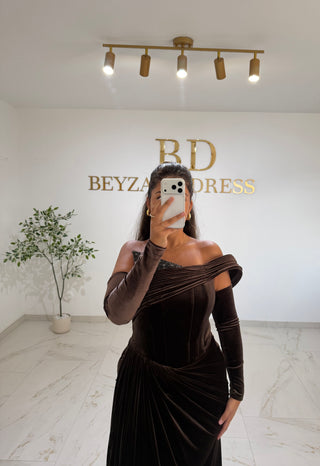 Laren dress Brown