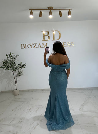 Duru dress blue