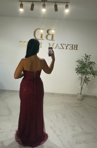 Sayra dress bordo