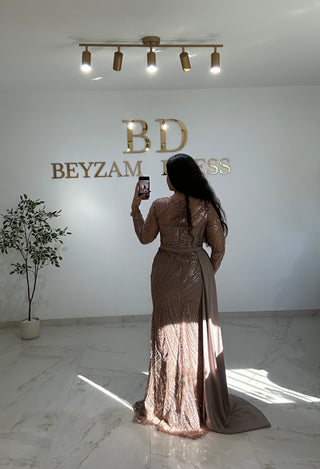 Nisan dress taupe
