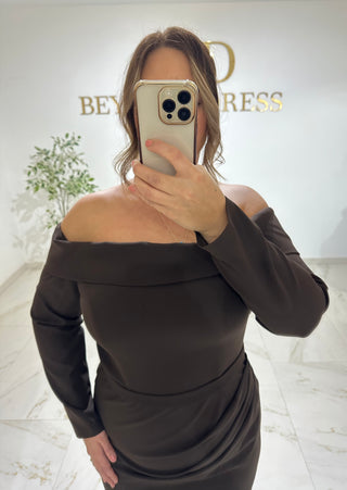 Lema dress Brown PLUS SIZES