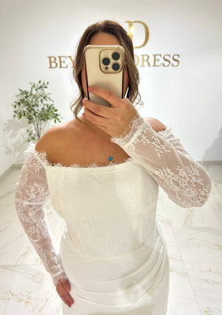 Arel dress white PLUS SIZES