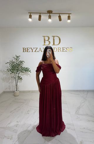 Azra dress bordo