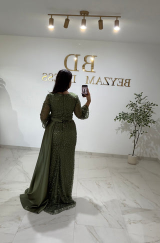 Hande dress Khaki