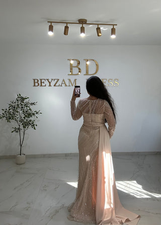 Nisan dress beige
