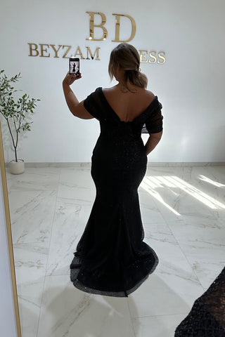 Duru dress black Plus Sizes