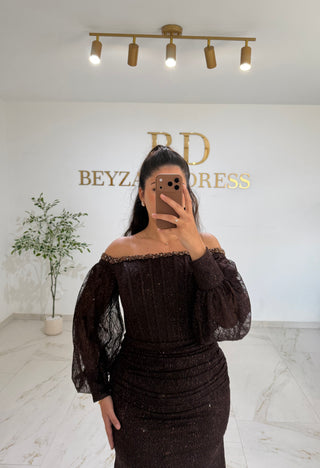 Derya dress brown