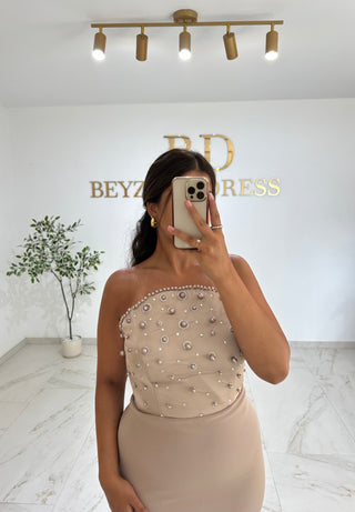 Naida Dress taupe