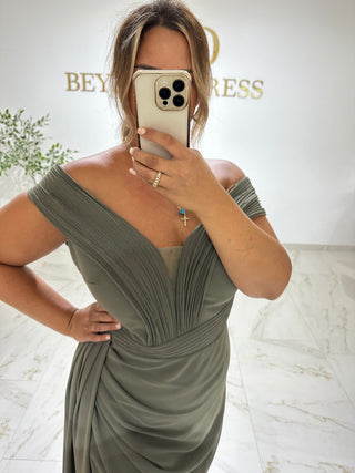 Hale dress khaki Plus Sizes