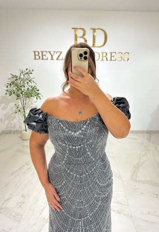 Luna dress indigo PLUS SIZES