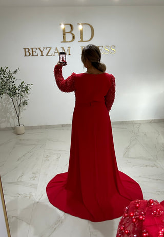 Mihra dress red Plus Sizes