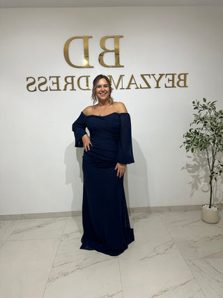 Sadem dress darkblue PLUS SIZES